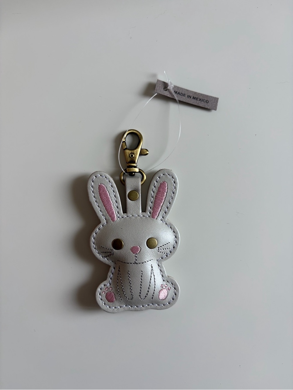 Portland Leather Goods Bunny 🐰 Woodland Animal Keychain 🪾 NWT
